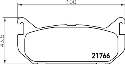 Тормозные колодки PF-5238 AN-384 Mazda 3, V, VI, Premacy, RX-.., Xedos.