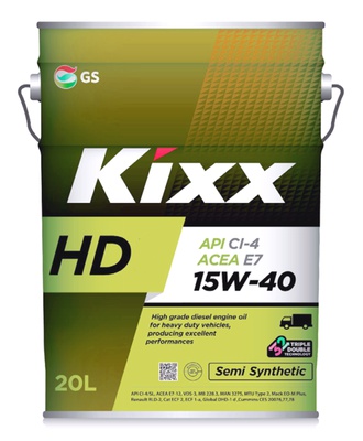 GS Oil Моторное масло Kixx HD diesel 15w40 20л.