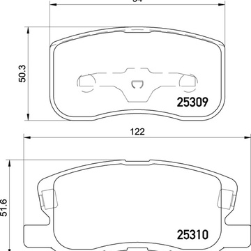 Тормозные колодки PF-3500 AN-660 Mitsubishi Colt Z3_A,Z2_A.