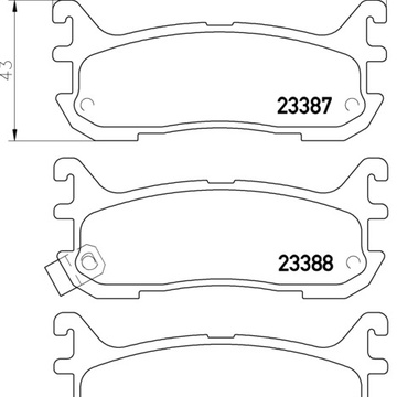 Тормозные колодки PF-5333 AN-466\5363 Mazda V.