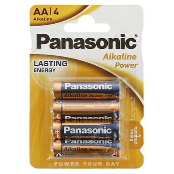 Батарейка щелочная Panasonic LR6 Alkaline Power AA 1,5В. BL4