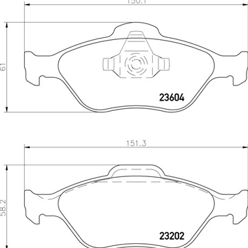 Тормозные колодки PF-5495 AN-686 Mazda III, 2.