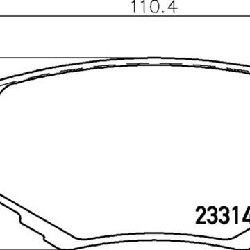 Тормозные колодки PF-9382 AN-451 Suzuki Alto, Grand Vitara, Jimny, Vitara.