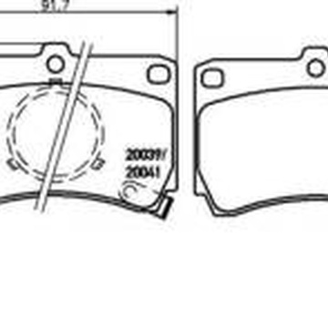 Тормозные колодки PF-5138 AN-208\5232 Mazda V, IV, Demio.