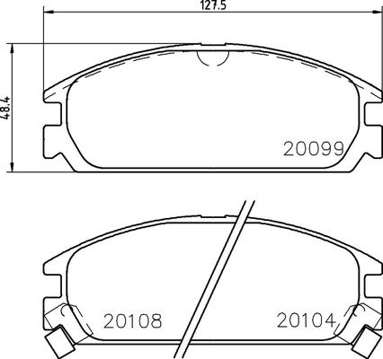 Тормозные колодки PF-8127 AN-211 Acura Integra.