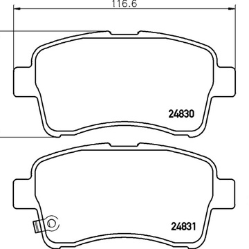 Тормозные колодки PF-9461 AN-679 Suzuki Liana ER.