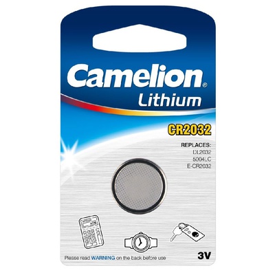 Батарейка литиевая Camelion CR2032, 3В. BL1