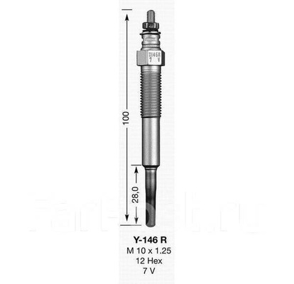 Свечи накала NGK, Y-146R PT-107T 19850-64010 1CT 2CT