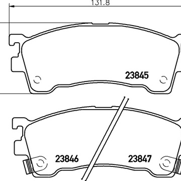 Тормозные колодки PF-5239 AN-447 Mazda II.