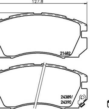 Тормозные колодки PF-7247 AN-296 Subaru Impreza, Legacy.