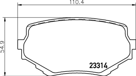 Тормозные колодки PF-9382 AN-451 Suzuki Alto, Grand Vitara, Jimny, Vitara.
